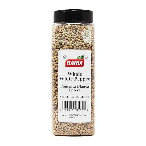 ??? ??? ???, 623g Badia White Pepper Whole, 1.37 Pound - Whole White Peppercorns for Cooking, Grilling, & Seasoning, Ideal for Spice Grinders 5,005円