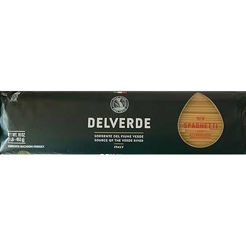 イタリア産デルベルデ No. 4 スパゲッティ、1 ポンド パッケージ 6 個パック Delverde No. 4 Spaghetti from Italy, Pack of 6 One Pound Packages｜Glomarket