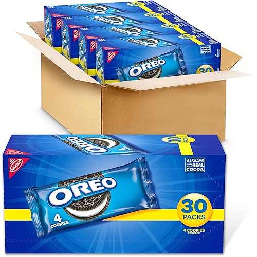 ??? ??? ???? ??, 1.59?? ?? ?, 30?? (4? ?) OREO Chocolate Sandwich Cookies, 120 Snack Packs (4 Cookies Per Pack, 4 Boxes)