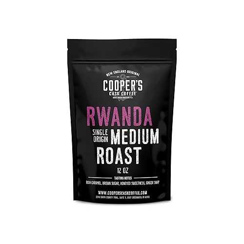 ??? ? ?? ??? ??? ?? ??, ?? ?? ?? ??? ?? ??, ???? ?? - 340g ? Cooper's Cask Coffee Rwanda Full Bodied Medium Roast Coffee Beans, Single Origin Whole Bean, 12 oz Bag