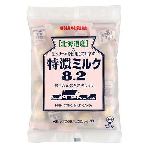 味覚糖 特濃日本製ミルクキャンディ 3.69オンス袋（12個入） Mikakuto Tokuno Japanese Milk Candy, 3.69-Ounce Bags (Pack of 12)