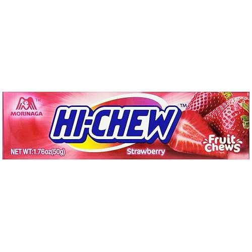 森永ハイチュウ ストロベリーフルーツチュウ、1.76オンスパッケージ (20個パック) Morinaga Hi-Chew Strawberry Fruit Chews, 1.76-Ounce Packages (Pack of 20)