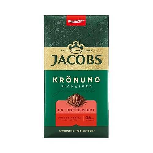 Jacobs Kronung Entkoffeiniert デカフェグラウンドコーヒー 500 グラム / 17.6 オンス (3 個パック) Jacobs Kronung Entkoffeiniert Decaf Ground Coffee 500 Gram / 17.6 Ounce (Pack of 3) 15,335円