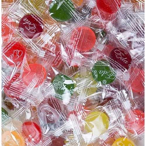 Eda's シュガーフリー ミックスフルーツ ハードキャンディー、5ポンド Eda's Sugar Free Mixed Fruit Hard Candies, 5 Lbs