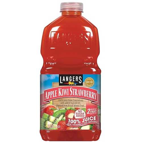 ??? 100% ?? ??? C ??, ?? ?? ??, 64 ?? (8? ?) Langers 100% Juice with Vitamin C, Apple Kiwi Strawberry, 64 Fl Oz (Pack of 8)