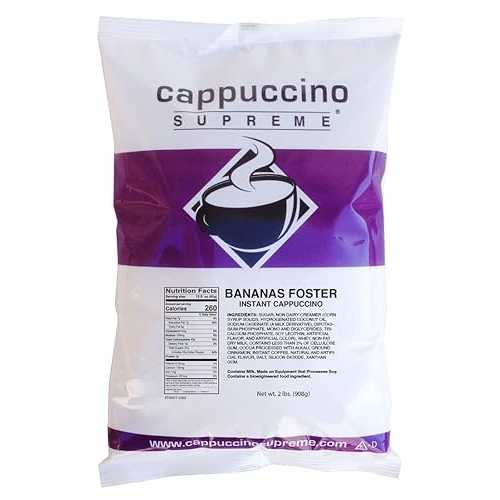 カプチーノ シュプリーム 2 ポンド バッグ バナナ フォスター インスタント カプチーノ ミックス Cappuccino Supreme 2 lb bag Bananas Foster Instant Cappuccino Mix