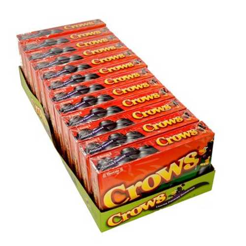 Crows リコリス風味ガムドロップ 6.5 オンス ボックス - 12 個 / ケース Crows Licorice Flavored Gumdrops 6.5 Ounce Box - 12 / Case