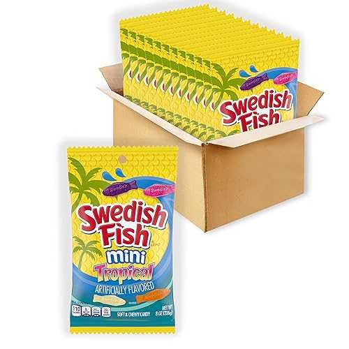 ???? ?? ?? ???? ???? ??? ??, ??? ??, 12? - 8 oz ?? SWEDISH FISH Mini Tropical Soft & Chewy Candy, 12 - 8 oz Bags