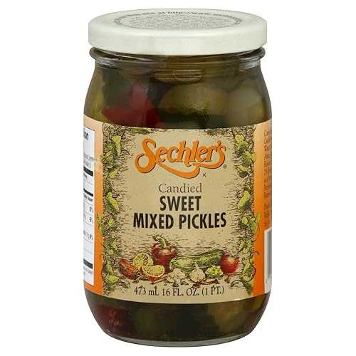 Sechler's - Pickles - Candied Sweet Mix, 16 oz (Pack of 12)