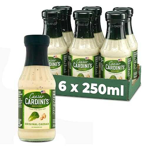 カルディーニ オリジナル シーザードレッシング 250ml (6本入) Cardini's Cardini Original Caesar Dressing 250 ml (Pack of 6)