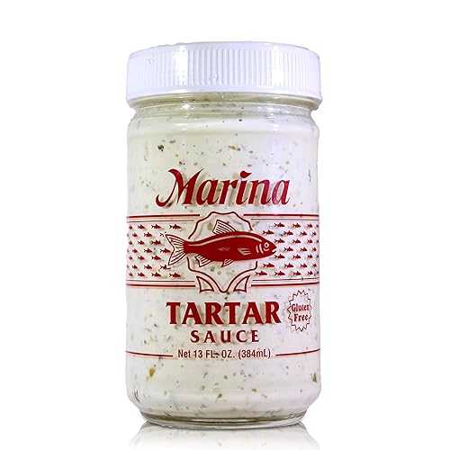 マリーナ タルタルソース 13オンス ガラス瓶 (4個パック) Northwest Gourmet Food's Marina Tartar Sauce 13oz Glass Jar (4 Pack)