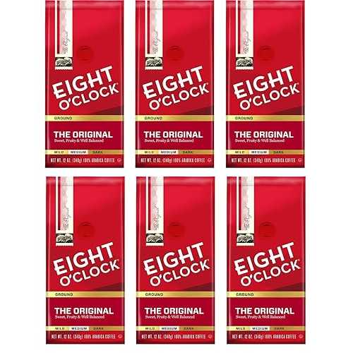 エイト オクロック コーヒー オリジナル グラウンド、12 オンス (6 個パック) Eight O'clock Coffee Original Ground, 12 OZ (Pack of 6)
