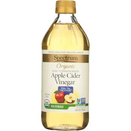 Spectrum Naturals オーガニック アップル サイダー ビネガー フィルター済み 16 液量オンス (6 個パック) Spectrum Naturals Organic Apple Cider Vinegar Filtered 16 Fl Oz (Pack of 6)