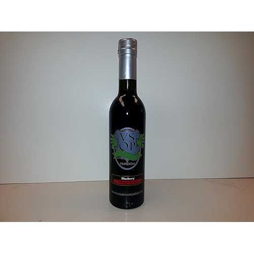 VSOP モデナのワイルド ブルーベリー熟成ダーク バルサミコ酢 (375 ml / 12.68 oz) VSOP Wild Blueberry Aged Dark Balsamic Vinegar of Modena (375 ml / 12.68 oz)
