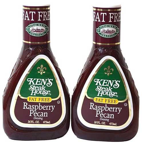 ケンズ ステーキハウス ラズベリー ピーカン (2 パック)、16 液量オンス Ken's Steak House Raspberry Pecan (2 Pack), 16 FL OZ