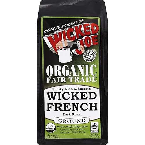 ウィキッド ジョー コーヒー ウィキッド フレンチ ダーク ロースト、12 オンス (6 個パック) Wicked Joe Coffee Wicked French Dark Roast, 12 Ounce (Pack of 6)