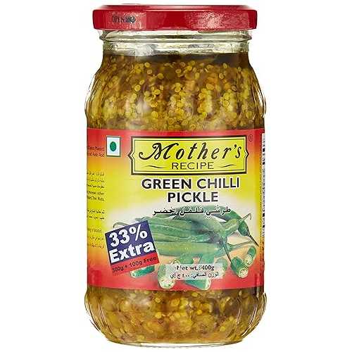 Mother\'s Recipe Green Chilli Pickle 500 gms