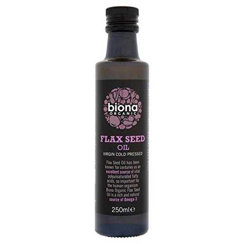 Biona オーガニック コールドプレス亜麻仁油 - 250ml Biona Organic Cold Pressed Flax Seed Oil - 250ml