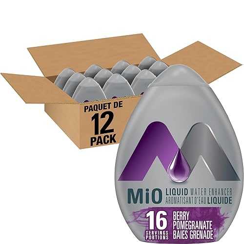 MiO ベリー ザクロ リキッド ウォーター エンハンサー、(48mL/1.6 オンス)、(12 個入り) {カナダから輸入} MiO Berry Pomegranate Liquid Water Enhancer, (48mL/1.6 oz.), (12pk) {Imported from Canada}