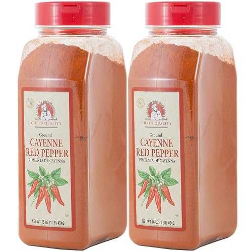 Chef's Quality Ground Cayenne Red Pepper Powder - Chefs Quality, 1 LB (16Oz) (2 Pack)|Glomarket