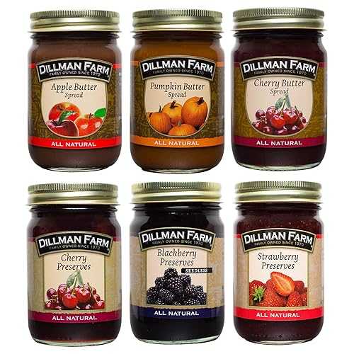 Dillman Farm クラシックバターとプリザーブ6個入りクリスマスギフトボックスセット Dillman Farm 6 Piece Classic Butters and Preserves Christmas Gift Box Set
