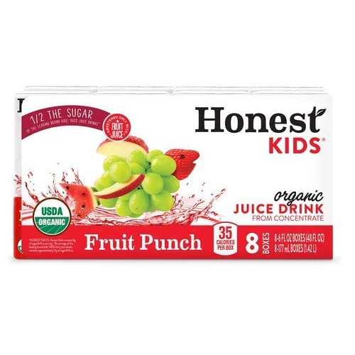 ???? ?? ??? ??? ?? ?? ?? - 8?/6?? ?? ?? (2? ?) Honest Kids Organic Fruit Punch Juice Drink - 8pk/6 Fl Oz Boxes (Pack of 2)2 7,630円
