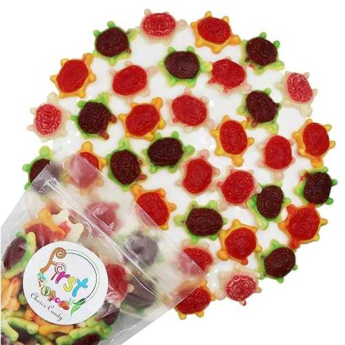 FirstChoice キャンディゼリー入りグミタートルズ 2 LB FirstChoiceCandy Jelly Filled Gummy Turtles 2 LB
