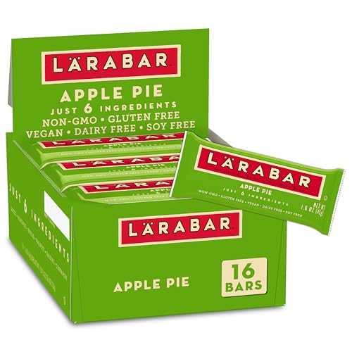 Larabar アップルパイ、グルテンフリー ビーガン フルーツ & ナッツ バー、1.6 オンス バー、16 個 L・・RABAR Larabar Apple Pie, Gluten Free Vegan Fruit & Nut Bar, 1.6 oz Bars, 16 Ct