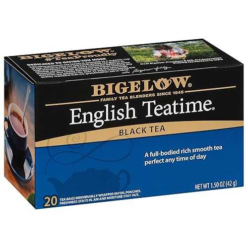 ?elow ? ???? ??? ?? ?, ??? ??, 20?? (6? ?), ? 120 ?? Bigelow Tea English Teatime Black Tea, Caffeinated Tea, 20 Count Box (Pack of 6), 120 Total Tea Bags