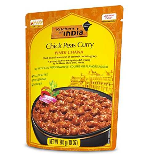 ??? ??? ?? ? ? ?? ??, ???? ??, 283.5g ?? (6? ?) Kitchens of India Pindi Chana ? Chick Peas Curry, (Pack of 6)10 Ounces , Gourmet Ready To Eat Authentic Indian Dish (Pack of 6)