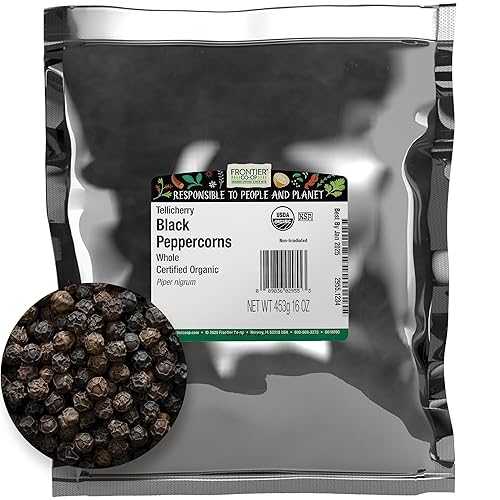 ???? ?? ? ?? ???, 454g ?? ? - ???? ?? ?? - ???? ??, ??, ??? ?? ?? ??? ??? Frontier Co-op Black Peppercorns Whole, 1lb Bulk Bag - Tellicherry Black Pepper - Organic Pepperco