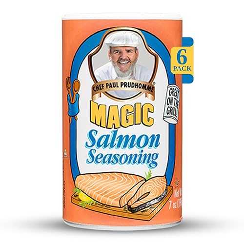 ?? ? ?? ?? ???, 198g (6? ?) Chef Paul Prudhomme's Chef Paul Magic Seasonings Blends Salmon Magic Seasoning | Salmon Seasoning with Herbs & Spices | Seafood Seasoning for Cooking | Fish Blend | Kosher