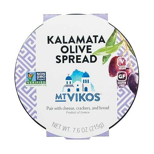 ???? ??? ???? 7.60?? (6? ???) Mt. Vikos Kalamata Olive Spread 7.60 Ounces (Case of 6)
