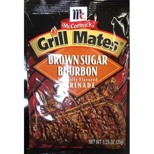 マコーミック グリルメイト ブラウンシュガーバーボンマリネ 1.25オンス (10袋) McCormick Grill Mate BROWN SUGAR BOURBON Marinade 1.25oz (10 Packets)