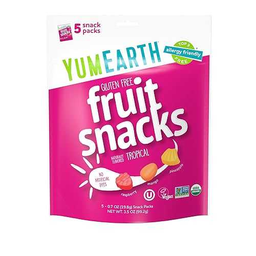 ??? ??? ?? ?? ? ?? ??, 60?-20g ?? ?, ???? ???, ??? ??, ?GMO, ??, ?? ?? ?? ?? ??? YumEarth Organic Tropical Fruit Snacks, Tropical Fruit Flavored Snack Packs, Allergy Frie