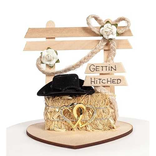 ?? ???? ?? ??? ??? ?? ??? ??: ?? ??: ?? Wedding Collectibles Gettin Hitched Western Affection Wedding Cake Topper: Heart Color: GOLD