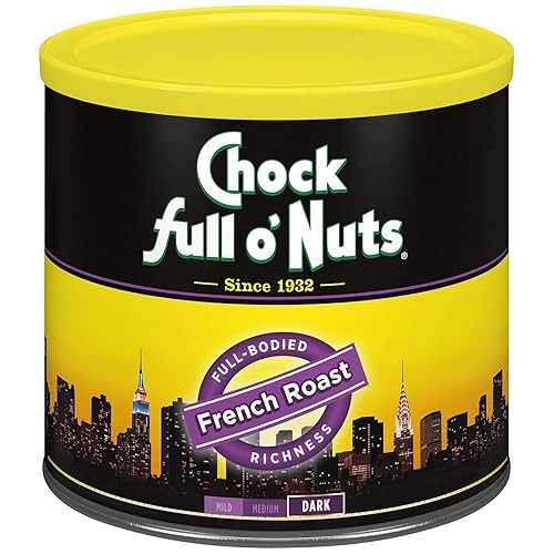 ? ? ? ?? ??, ??? ??? ??, 737g Chock Full o' Nuts French Roast Ground Coffee ? Premium Beans in Recyclable Steel Can ? Rich Flavor & Aroma, Dark Roast ? Perfect for Drip, Pour-Over, Percolator