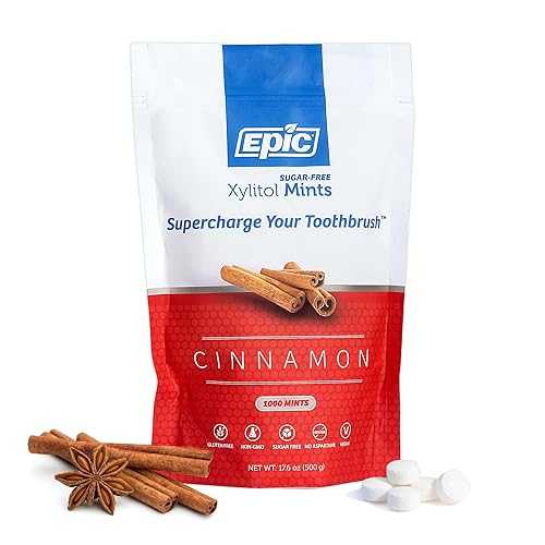 ?? ?? - ???? ??? 100% ???? ?? - ??? ?? ??? ?, 1000? (1? ?) Epic 100% Xylitol Mints - Aspartame Free, Sugar Free - Cinnamon Flavored Mints, 1000 Pieces (Pack of 1)