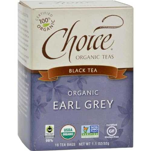 Choice Organic Teas アールグレイ紅茶 - 1 パックあたり 16 袋 - 1 ケースあたり 6 パック。 Choice Organic Teas Earl Grey Black Tea - 16 bags per pack - 6 packs per case.|Glomarket