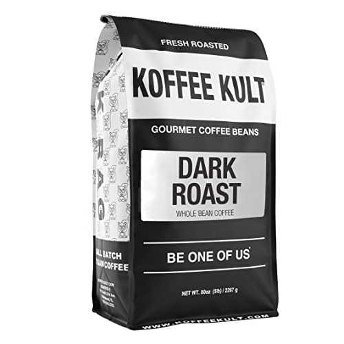 ?? ?? ?? ?? ?? ??? - ?? ??? ??? ??? ?? ?? ?? - ?? ?? - ??? ??? ??? ??? ??? (80??) Koffee Kult Dark Roast Whole Bean Coffee 100% Arabica Coffee Beans, Gourmet Artisa