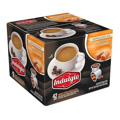 インドゥルジオ カプチーノ スイート アンド ソルティ キャラメル、42 個 Indulgio Cappuccino Sweet and Salty Caramel, 42 Count
