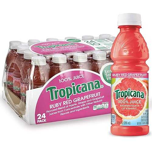 Tropicana ルビー レッド グレープフルーツ ジュース、10 オンス (24 個パック) Tropicana Ruby Red Grapefruit Juice, 10 Ounce (Pack of 24)