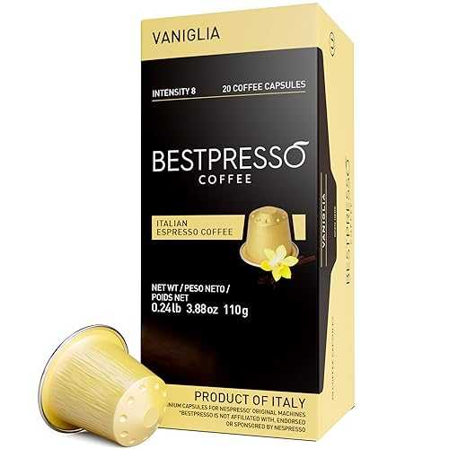Bestpresso コーヒー ネスプレッソオリジナルマシン用 120ポッド 認定された本物のエスプレッソフレーバーパック バニラポッド ネスプレッソオリジナルと互換性 60日間満足保証 Bestpresso Coffee for Nespresso Original Machine 120 pods Certified Genui