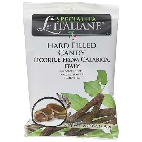 カラブリア甘草 PDO 入りセラ キャンディー、3.52 オンス (12 個パック) Serra Candies with Filling Of Calabria Liquorice PDO, 3.52 Oz (Pack Of 12)