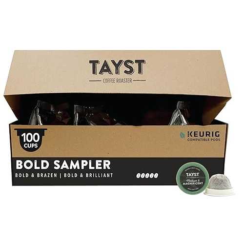 ???? | 100?? ?? ?? ?? | 100% ??? ??? ?? ?? ?? ?? | ??? ??? ?? ?? | ?? ??? ?? Tayst Coffee Roaster Tayst Coffee Pods, Bold Sampler Box Dark Roast, K Cups Compatible with