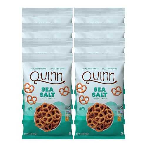 ? ? ?? ????, ??? ?? ???, ?? ???, ??? ???, ? ???, ?GMO, 198g, 8? ? Quinn Whole Grain Sea Salt Pretzel Twists - Made with Real Ingredients, Whole Grain Sorghum, Sea Salt, Vegan,