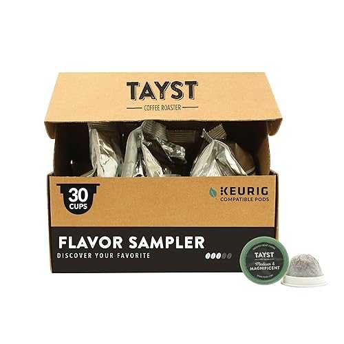 Tayst Coffee Roaster Tayst Coffee Pods, Vanilla Cream and Happy Hazelnut Medium Roast, K Cups Compatible with Keurig Coffee Maker, Sustainable Single Serve, Pack of 30