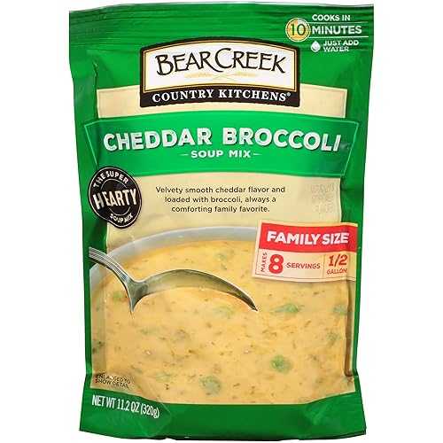 Bear Creek スープミックス、チェダーブロッコリー、11.2 オンス (6 個パック) Bear Creek Soup Mix, Cheddar Broccoli, 11.2 Ounce (Pack of 6)