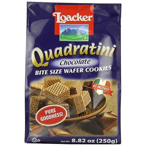 Loacker Quadratini Chocolate Wafer Cookies 8.82 Ounces (Case of 8)