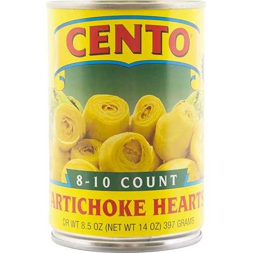 チェント アーティチョークの塩水溶液 (8 ～ 10 カウント)、14 オンス缶 (12 個パック) Cento Artichokes In Brine (8 to 10-Count), 14-Ounce Cans (Pack of 12)